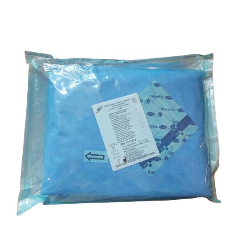 Комплект одягу та покриттів операційних для ангіографії №19Г, стерильний, одноразового використання,ТМ «АХІЛЛ»